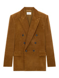 Brown Double-breasted Blazer 1