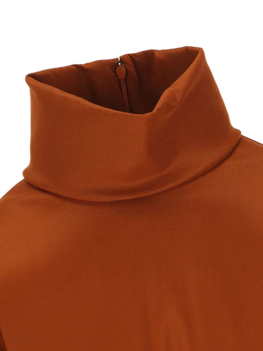 Brown High--neck Top 4