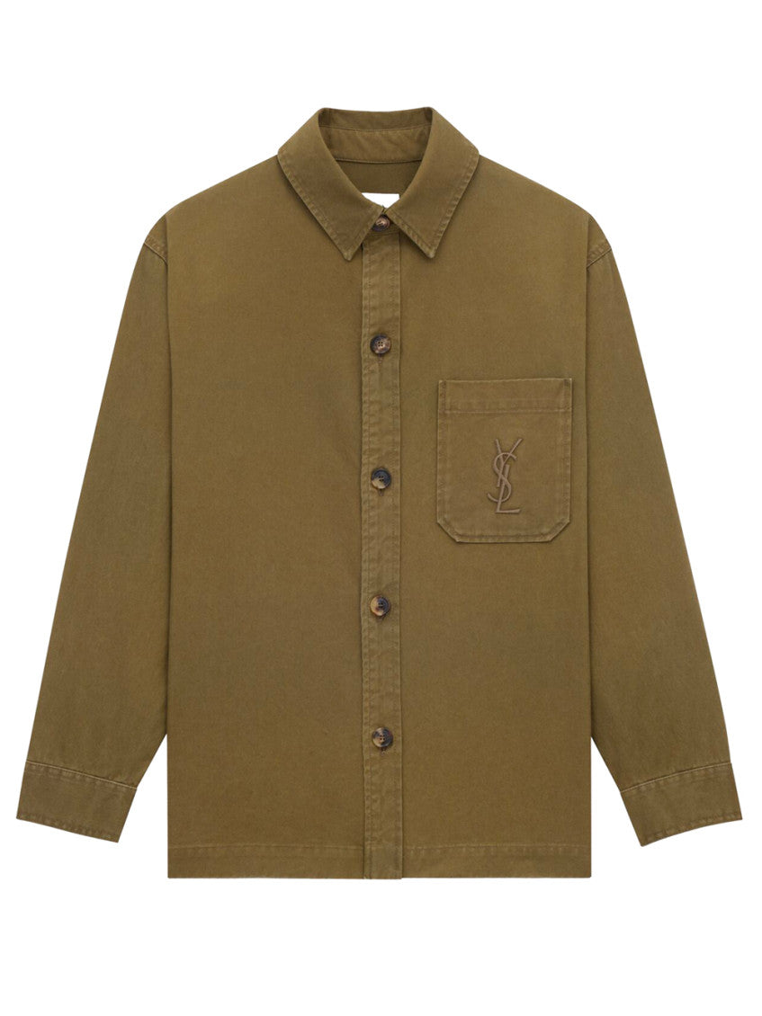 Khaki Logo Shirt 1