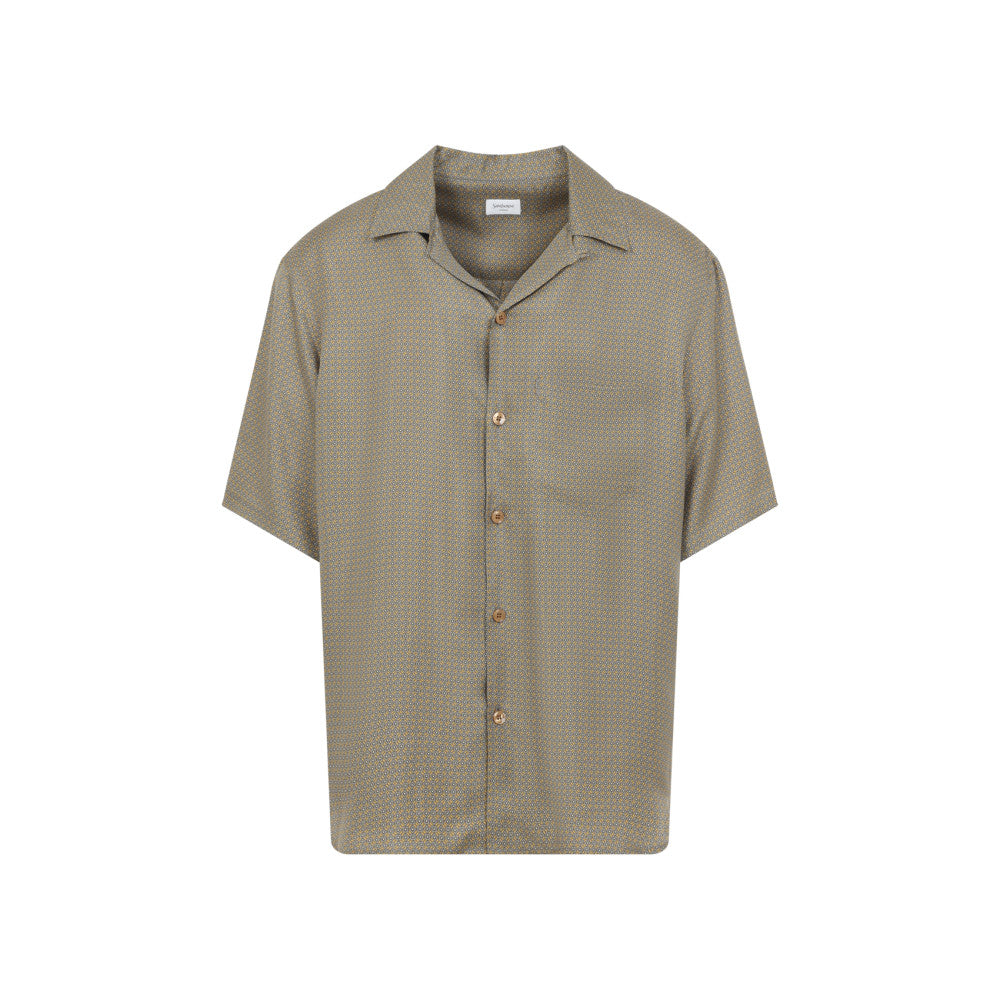 Green Regular Geometric Shirt 1