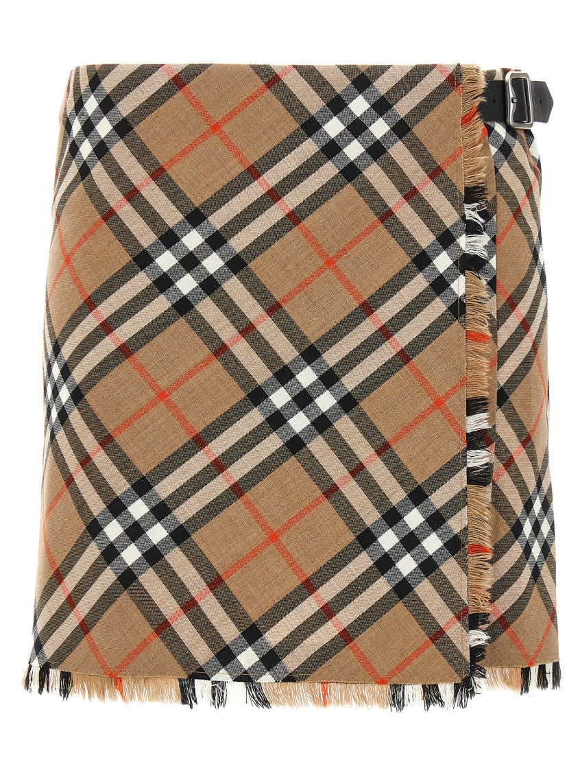 Beige Kilt Skirt 1
