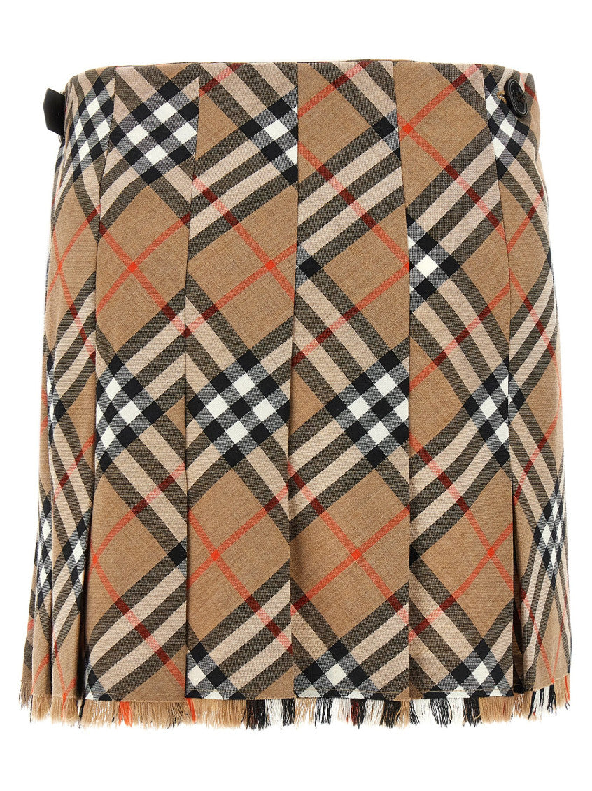 Beige Kilt Skirt 2