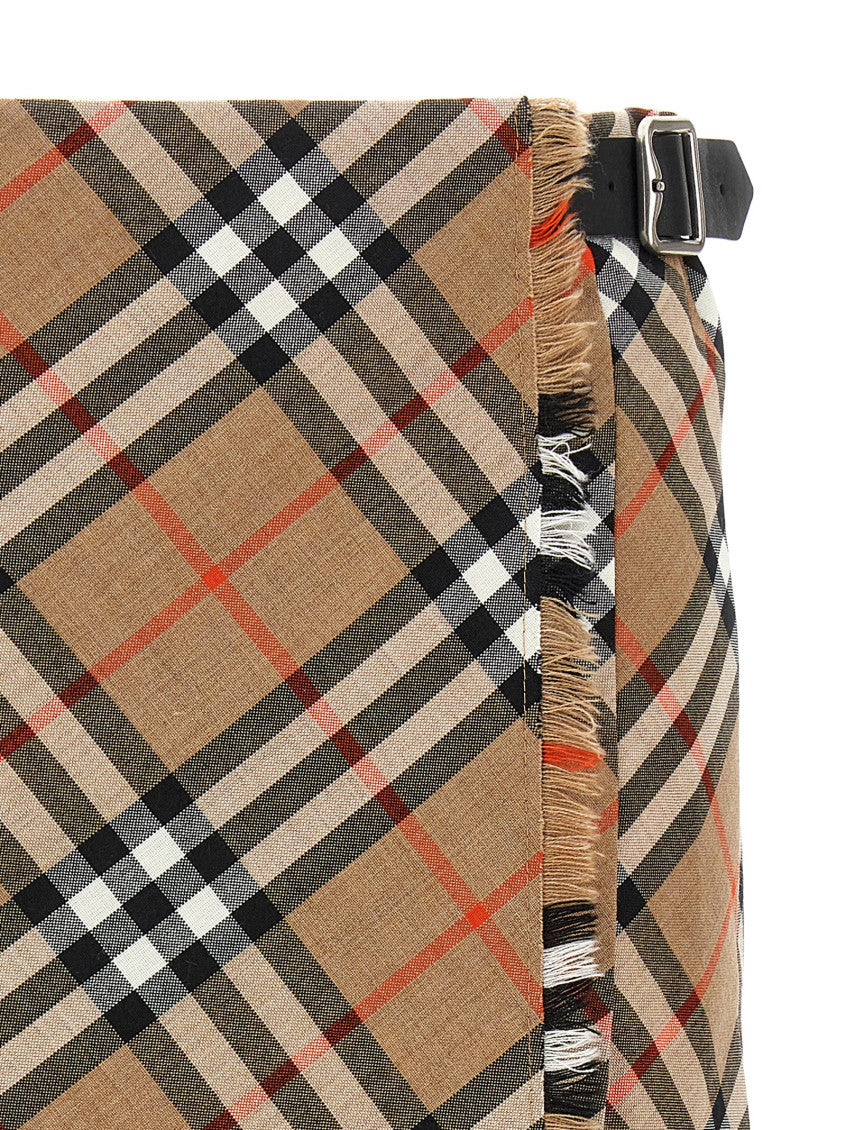 Beige Kilt Skirt 3