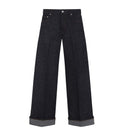 Dark Blue Mid Rise Jeans 1