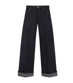 Dark Blue Mid Rise Jeans 1