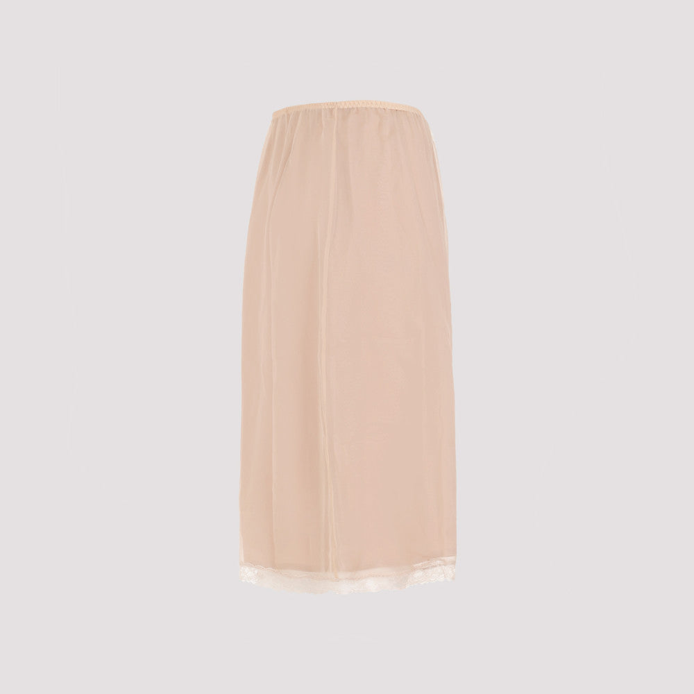 Beige Silk Skirt 5
