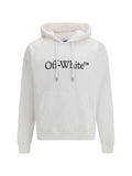 White Relaxed Logo Hoodie 1