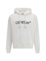 White Relaxed Logo Hoodie 1