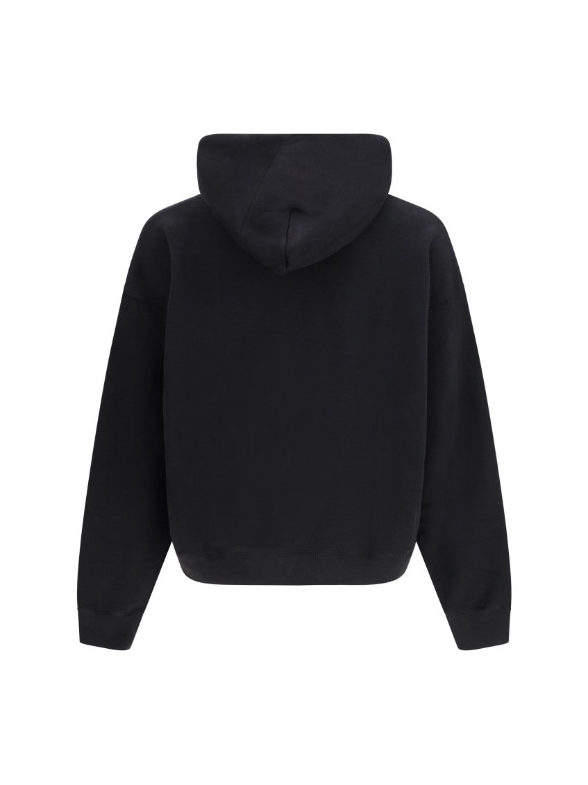 Black Relaxed Logo Hoodie 2