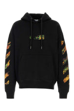 Black Graphic Regular Hoodie 1