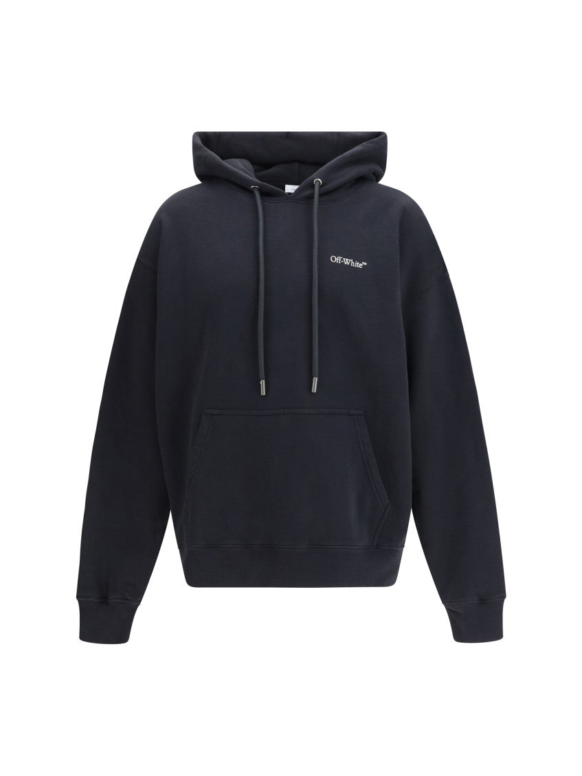 Black Relaxed Logo Hoodie 1