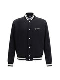 Black Logo Varsity Jacket 1