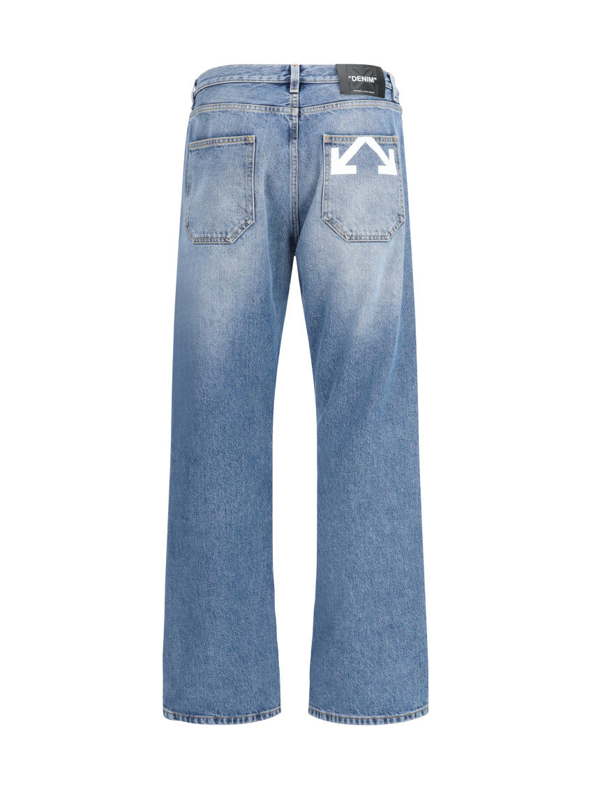 Blue Mid Rise Jeans 2