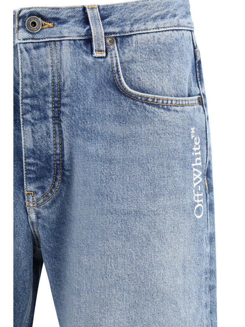 Blue Mid Rise Jeans 3