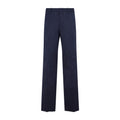 Navy Blue Jacquard Slim Pant 1