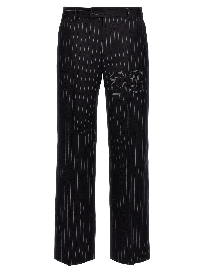 Navy Blue Straight Pants 1