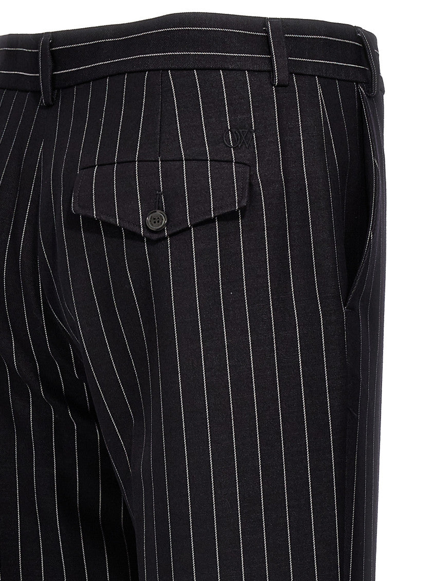 Navy Blue Straight Pants 4