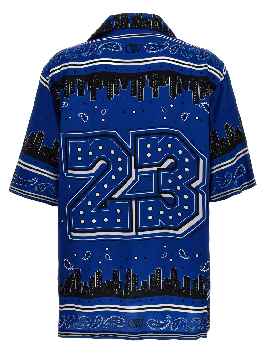 Blue Bandana Print Shirt 2