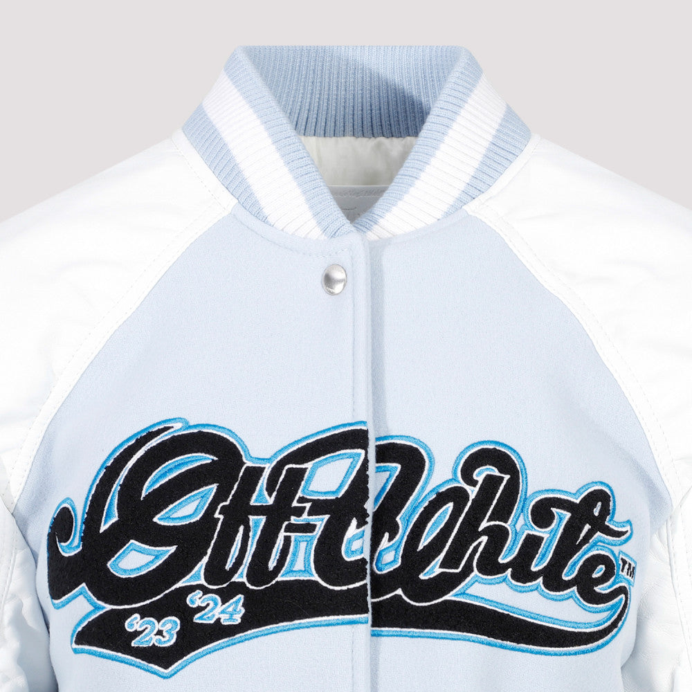 Light Blue Leather Moon Wheel Varsity 5