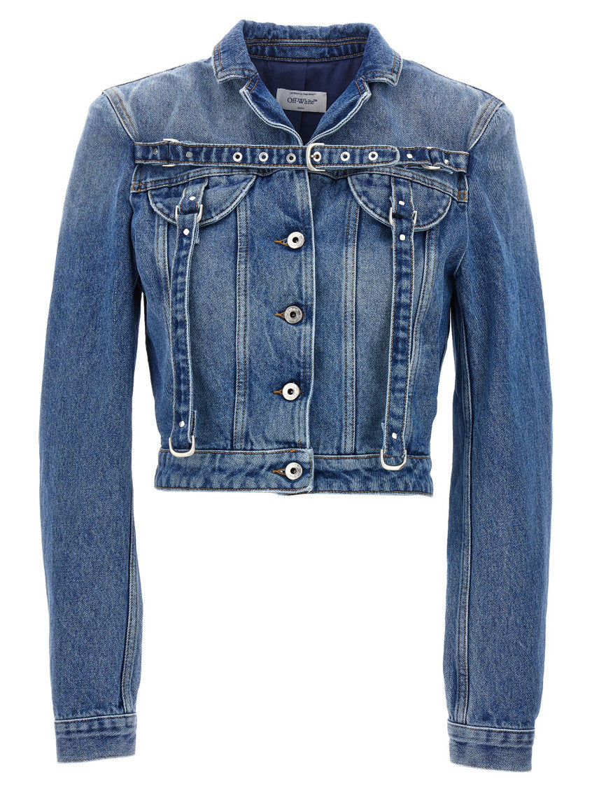 Blue Cargo Crop jacket 1
