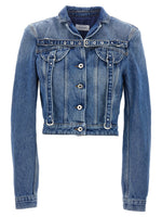 Blue Cargo Crop jacket 1