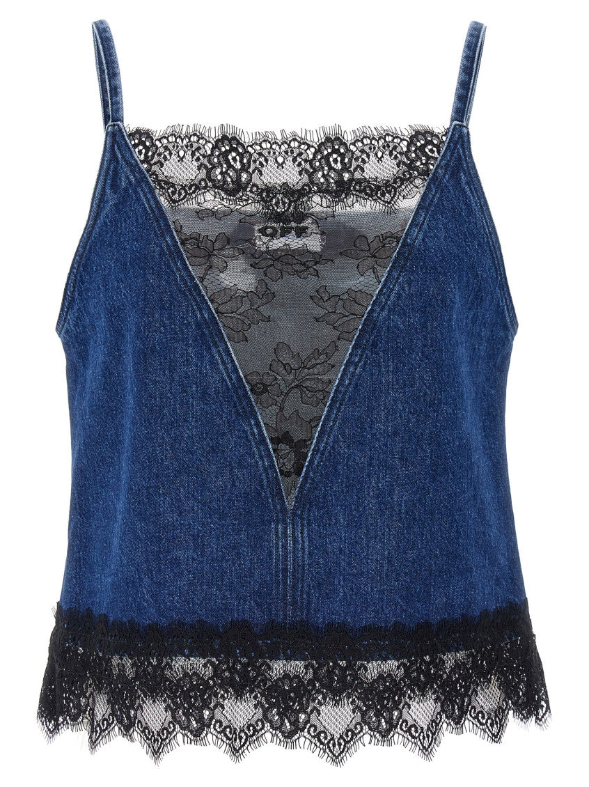 Blue Lace 20's Slip Top 1