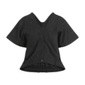 Black V-neck  Top 1