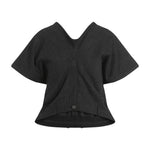 Black V-neck  Top 1