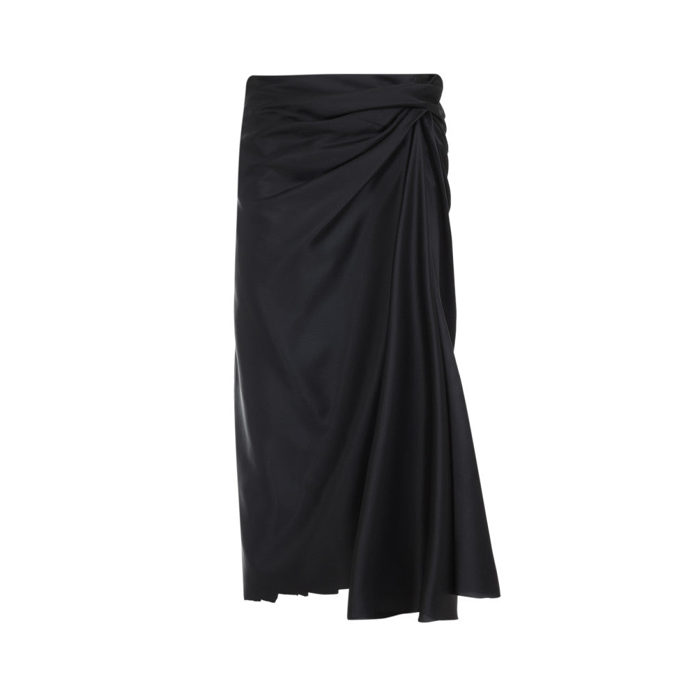 Black Draped Skirt 1