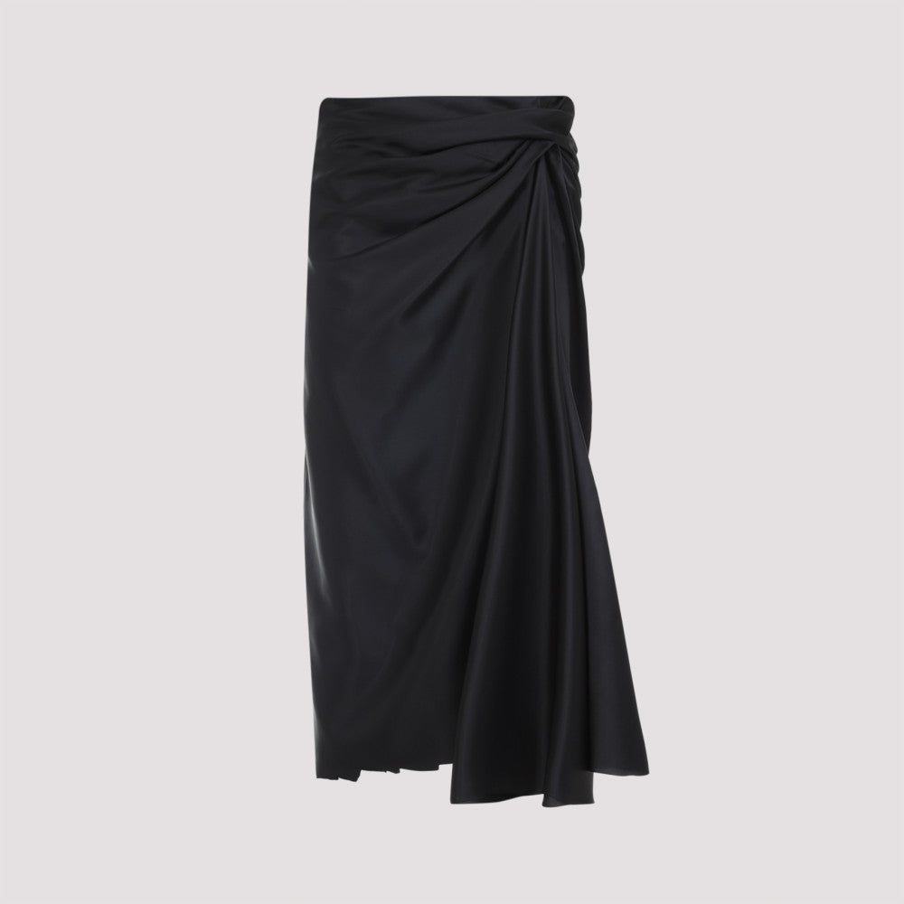Black Draped Skirt 2