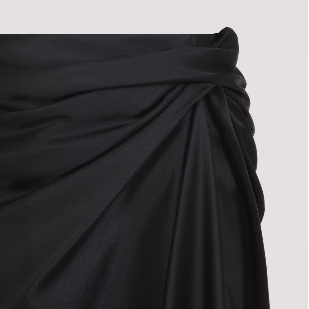 Black Draped Skirt 5