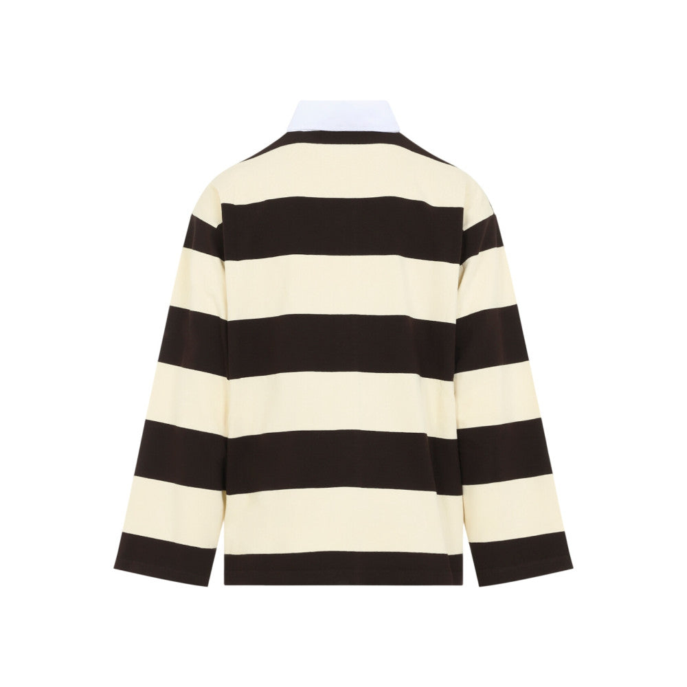 Dark Brown Stripes Polo 2