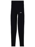 Black Viscose Logo Activewear 1