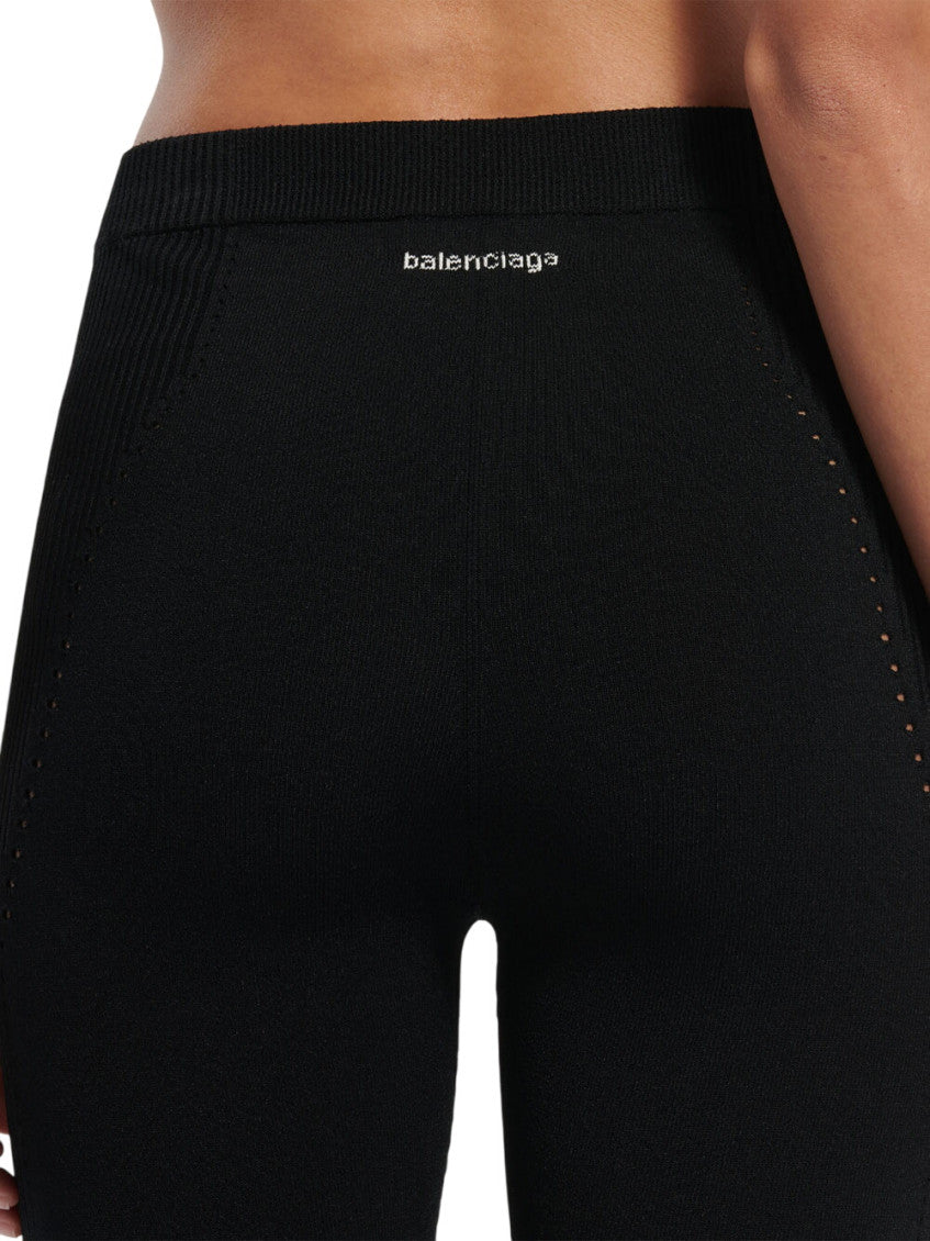 Black Viscose Logo Activewear 4