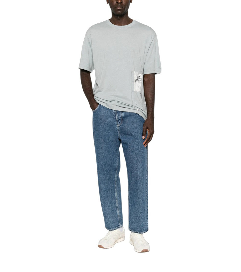 Grey Relaxed Printed T-Shirt 4