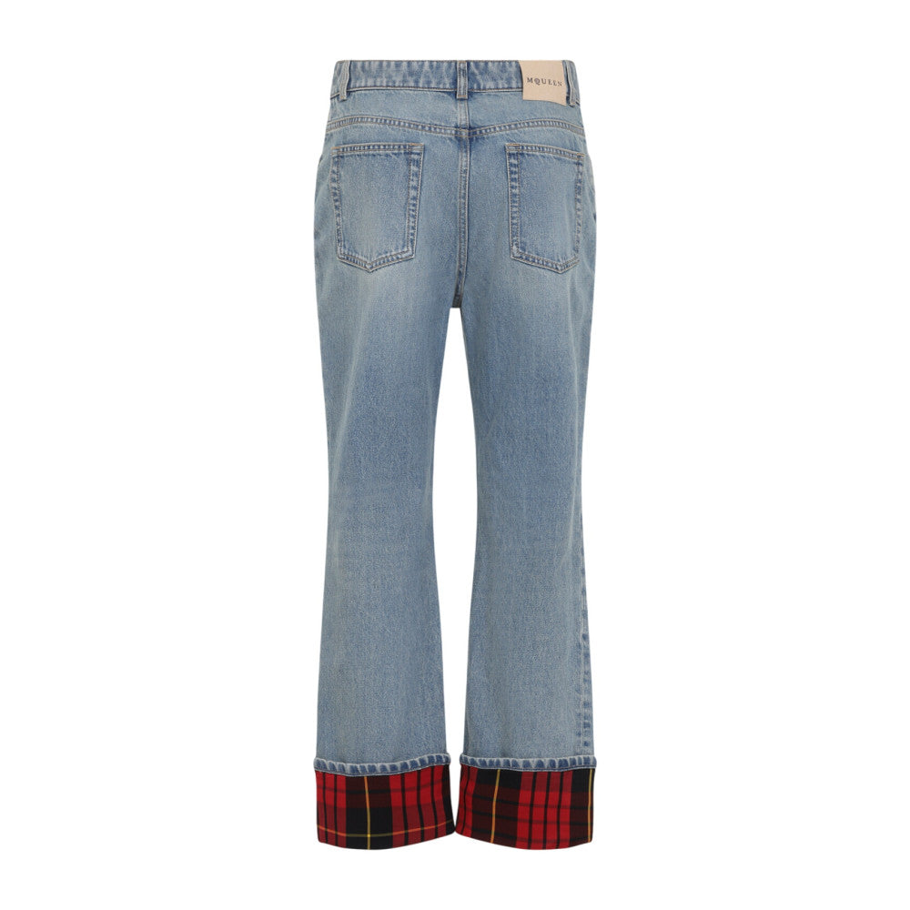 Light Blue Flared High Rise Jeans 2