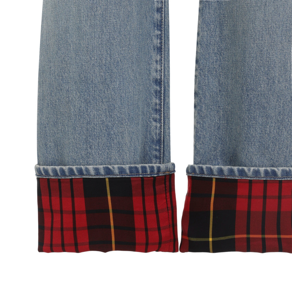 Light Blue Flared High Rise Jeans 3