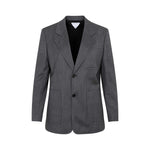 Grey Wool Chevron Jacket 1