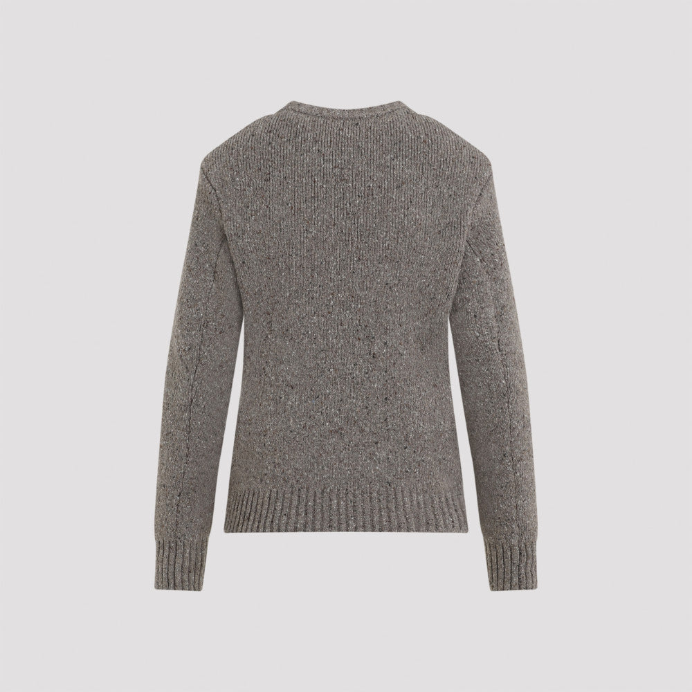 Grey Round Neck Pullover 4