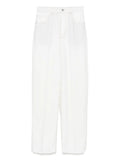 White Straight-Leg Pants 1