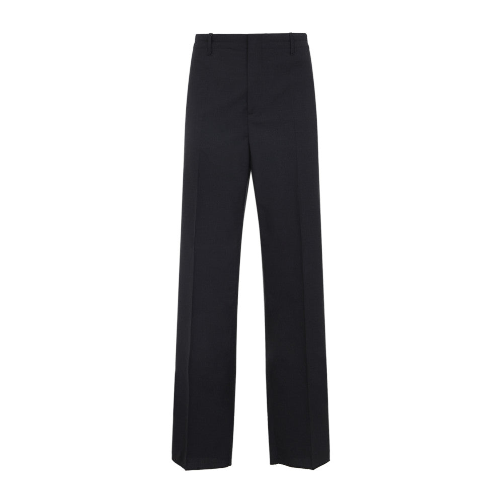Dark Grey Fine Wool Trousers 1