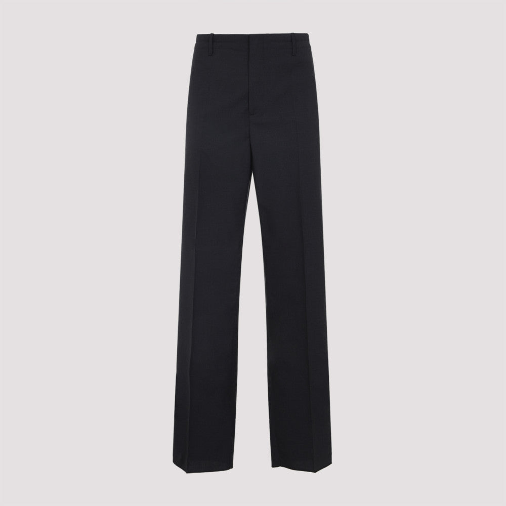 Dark Grey Fine Wool Trousers 2