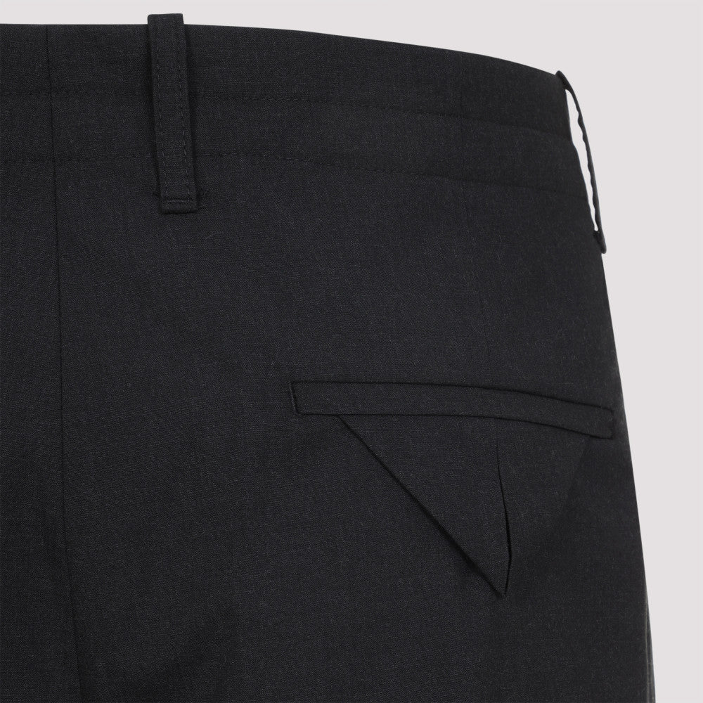 Dark Grey Fine Wool Trousers 5