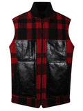 Red Black Checked Vest 1