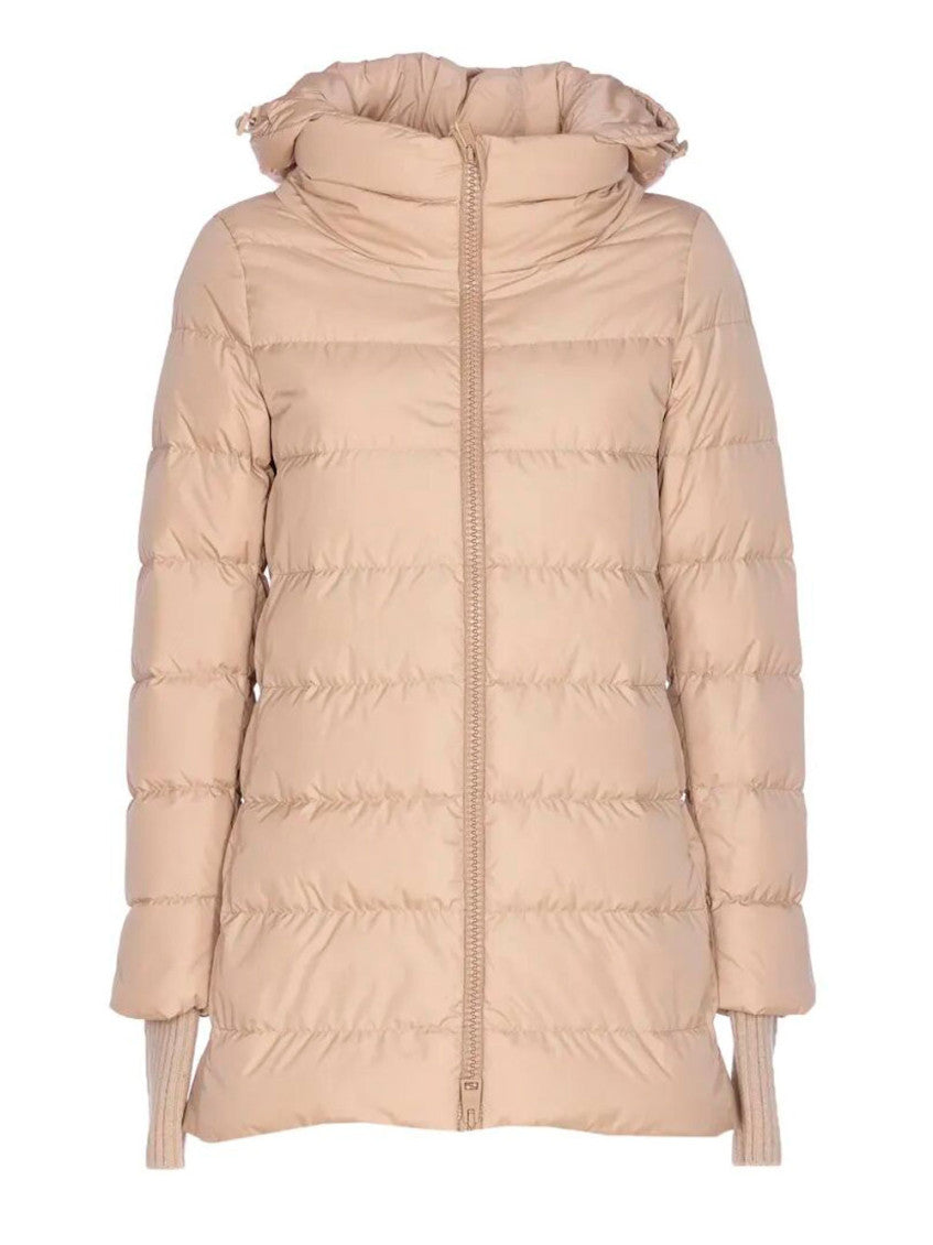 Natural Hooded Puffer Jacket 1