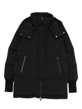 Black Hooded Puffer Jacket 1