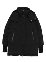 Black Hooded Puffer Jacket 1