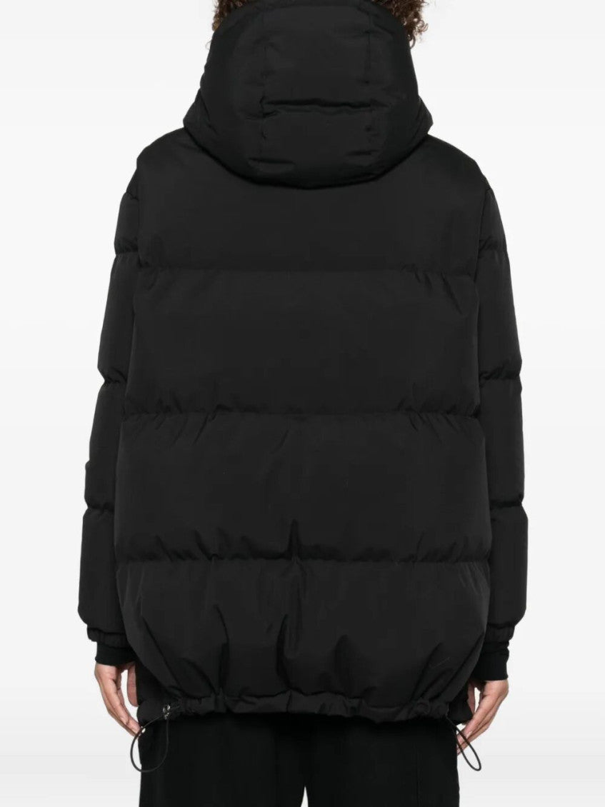 Black Hooded Puffer Jacket 4