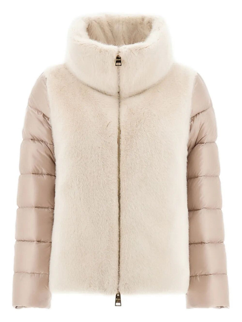 Beige Quilted Jacket 1