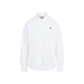 White Button Down Logo Shirt 1